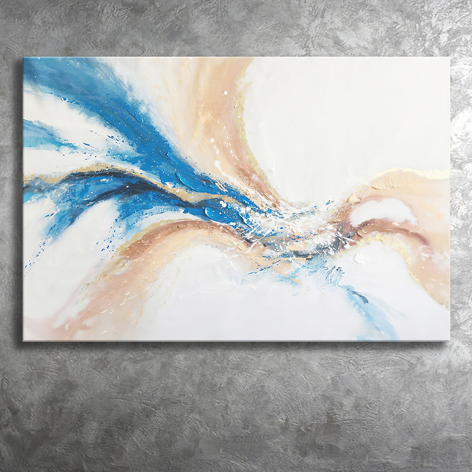 Blue Phoenix Abtract Canvas Prints Wall Art - Painting Canvas, Home Decor, Canvas Art, Prints For Sale