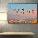 Blue Sky W Hot Air Balloons Canvas Prints Wall Art - Painting Canvas, Home Wall Decor, Painting Prints, For Sale
