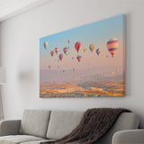 Blue Sky W Hot Air Balloons Canvas Prints Wall Art - Painting Canvas, Home Wall Decor, Painting Prints, For Sale