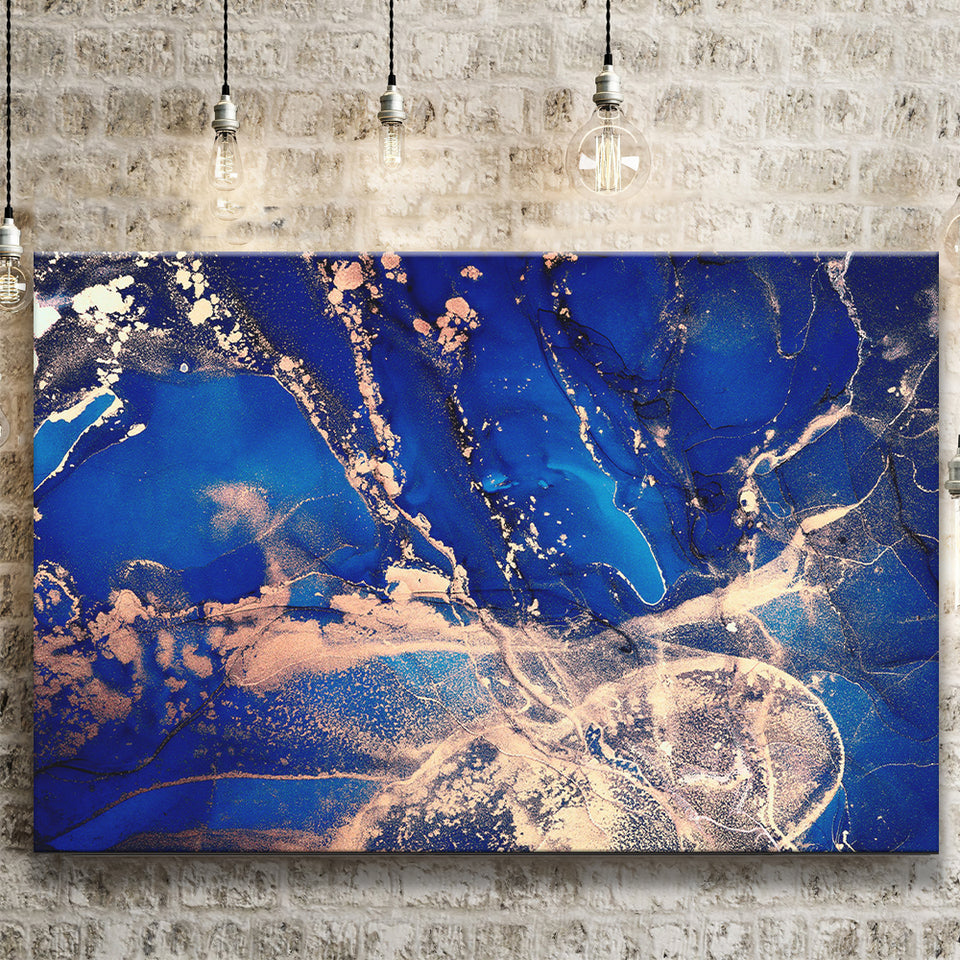 Blue Wall Art Canvas Prints Wall Art Decor - Painting Canvas,Home Decor, Ready to Hang