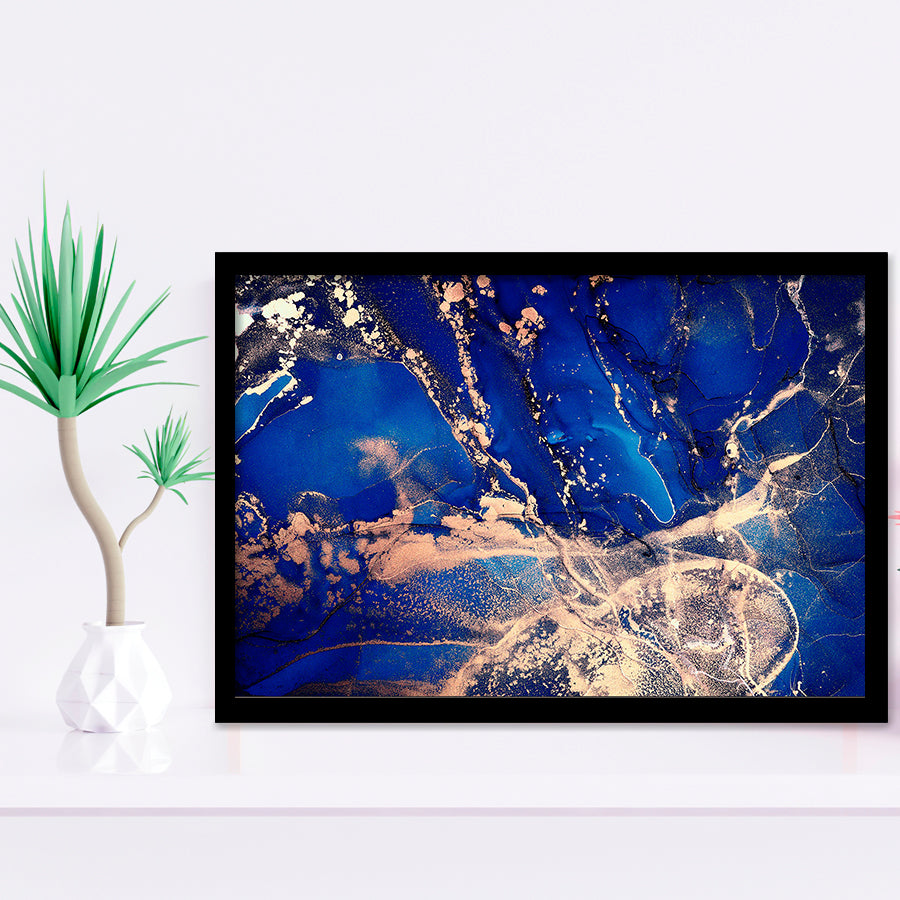 Blue Wall Art Framed Art Prints Wall Art Decor, Framed Picture, Home Decor