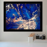 Blue Wall Art Framed Art Prints Wall Art Decor, Framed Picture, Home Decor