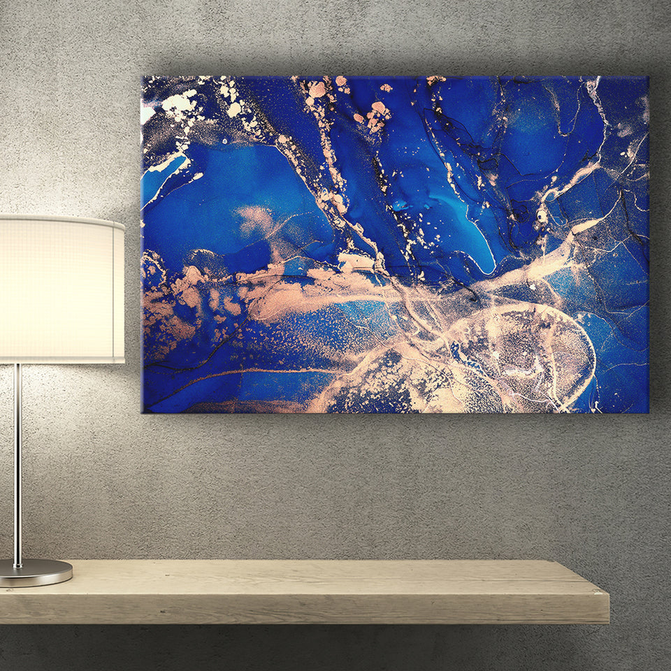 Blue Wall Art Canvas Prints Wall Art Decor - Painting Canvas,Home Decor, Ready to Hang