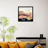 Blush Sun - Mountain Art, Art Print, Frame Art