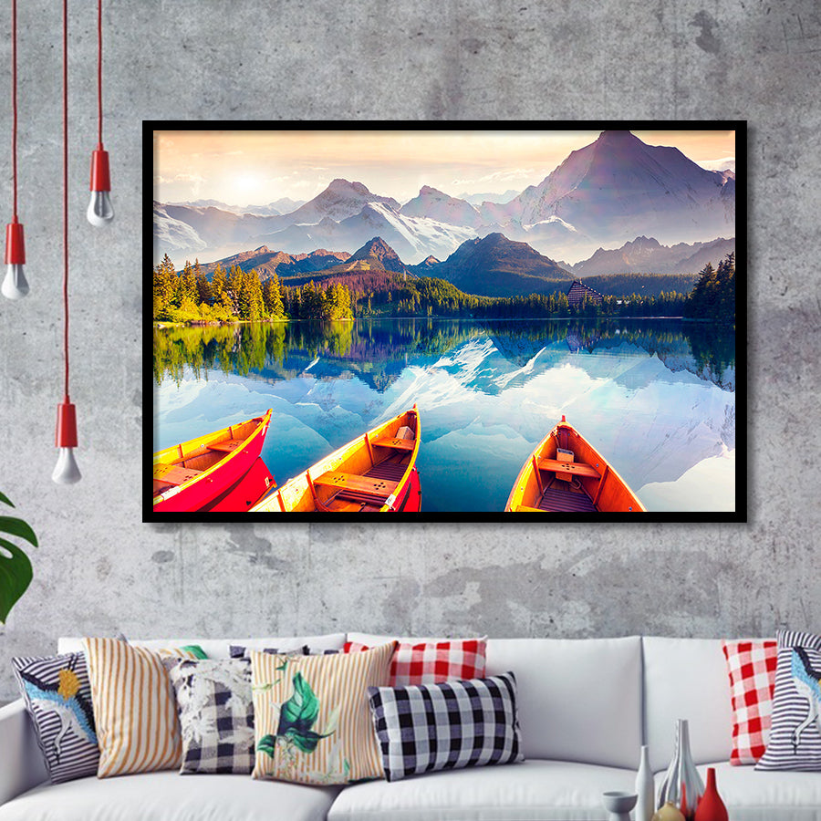 Boat Art Framed Art Prints Wall Art Decor, Framed Picture, Home Decor