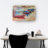 Boats Near The Shore 2 Acrylic Print - Art Prints, Acrylic Wall Art, Acrylic Photo, Wall Decor