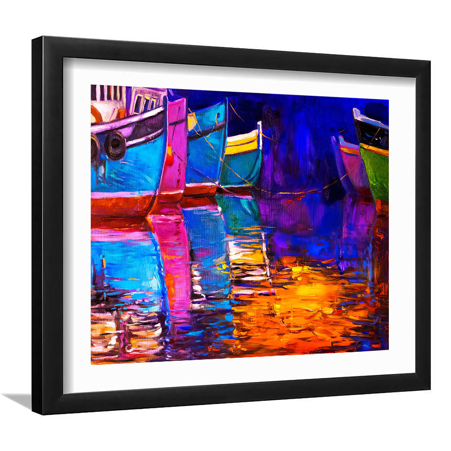 Boats And Sea Framed Wall Art - Framed Prints, Art Prints, Home Decor, Painting Prints