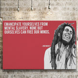 Bob Marley Deep Quotes Art Canvas Prints Wall Art, Home Living Room Decor, Large Canvas