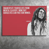 Bob Marley Deep Quotes Art Canvas Prints Wall Art, Home Living Room Decor, Large Canvas