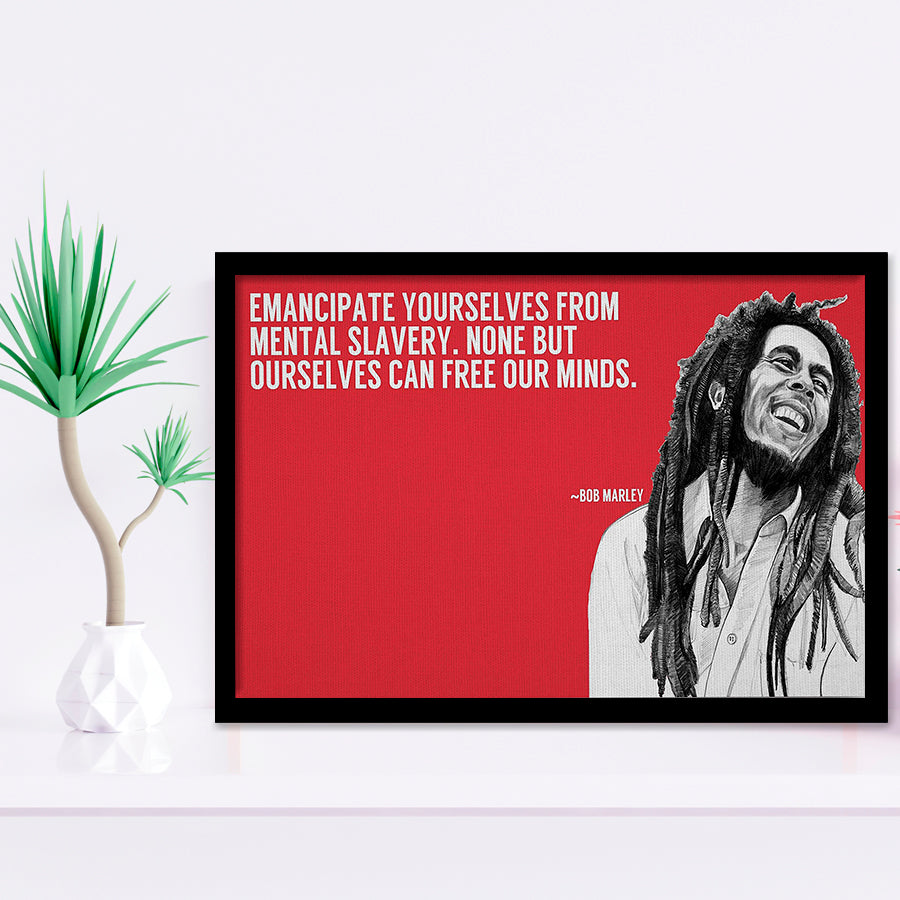 Bob Marley Deep Quotes Art Framed Art Prints Wall Decor, Framed Picture, Large Art Prints