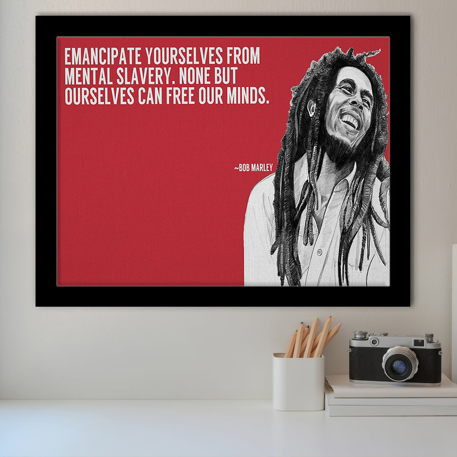 Bob Marley Deep Quotes Art Framed Art Prints Wall Decor, Framed Picture, Large Art Prints