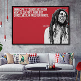 Bob Marley Deep Quotes Art Framed Canvas Prints Wall Art, Floating Frame, Large Canvas Home Decor
