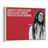 Bob Marley Deep Quotes Art Framed Canvas Prints Wall Art, Floating Frame, Large Canvas Home Decor