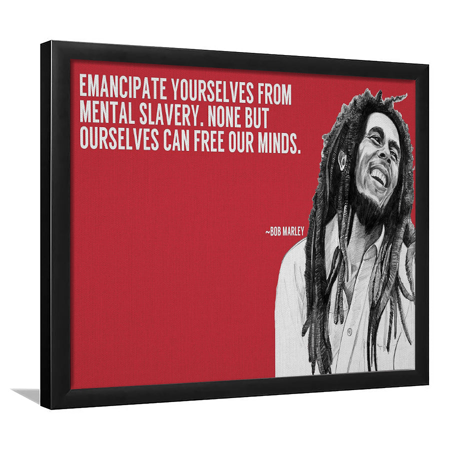 Bob Marley Deep Quotes Art Framed Art Prints Wall Decor, Framed Picture, Large Art Prints
