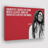 Bob Marley Deep Quotes Art Canvas Prints Wall Art, Home Living Room Decor, Large Canvas