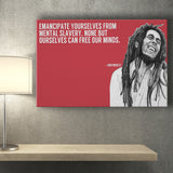 Bob Marley Deep Quotes Art Canvas Prints Wall Art, Home Living Room Decor, Large Canvas