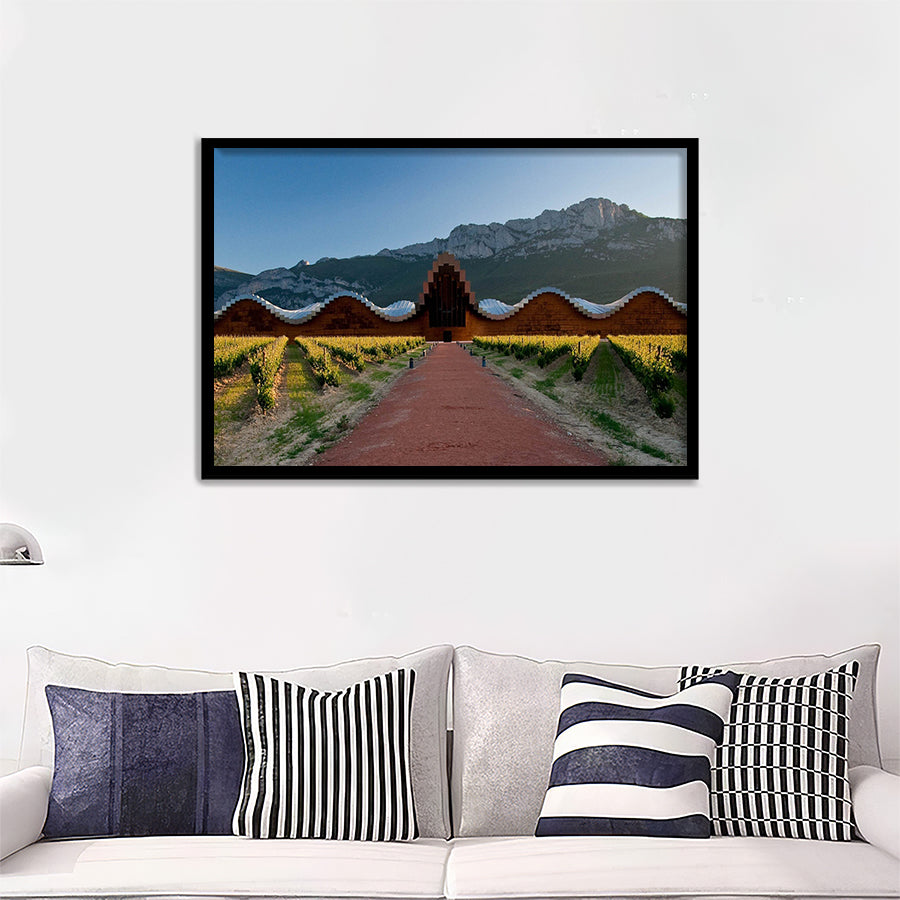 Bodegas Ysios Wine Cellar Spain Framed Art Prints - Framed Prints, Prints For Sale, Painting Prints,Wall Art Decor