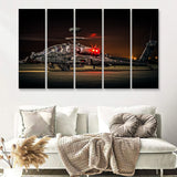 Boeing Ah 64 Apache Military Aircraft 5 Piece B Canvas Prints Wall Art Decor - Painting Canvas, Multi Panels