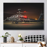 Boeing Ah 64 Apache Military Aircraft Canvas Prints Wall Art Decor - Painting Canvas, Art Prints, Ready to Hang