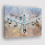 Boeing B-52 Stratofortress, Strategic Bomber Print, Military Aircrafts, Canvas Prints Wall Art Home Decor
