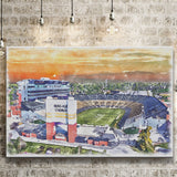Boilermakers Stadium Ross Ade Stadium Watercolor, Sport Art Prints Fan Gift, Canvas Prints Wall Art Decor