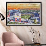 Boilermakers Stadium Ross Ade Stadium Watercolor, Sport Art Prints Fan Gift, Framed Canvas Prints Wall Art Decor