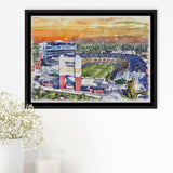 Boilermakers Stadium Ross Ade Stadium Watercolor, Sport Art Prints Fan Gift, Framed Canvas Prints Wall Art Decor