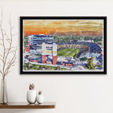 Boilermakers Stadium Ross Ade Stadium Watercolor, Sport Art Prints Fan Gift, Framed Canvas Prints Wall Art Decor