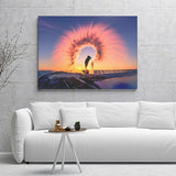 Boiling Water Abstract In The Ice Canvas Wall Art - Canvas Prints, Prints For Sale, Painting Canvas,Canvas On Sale