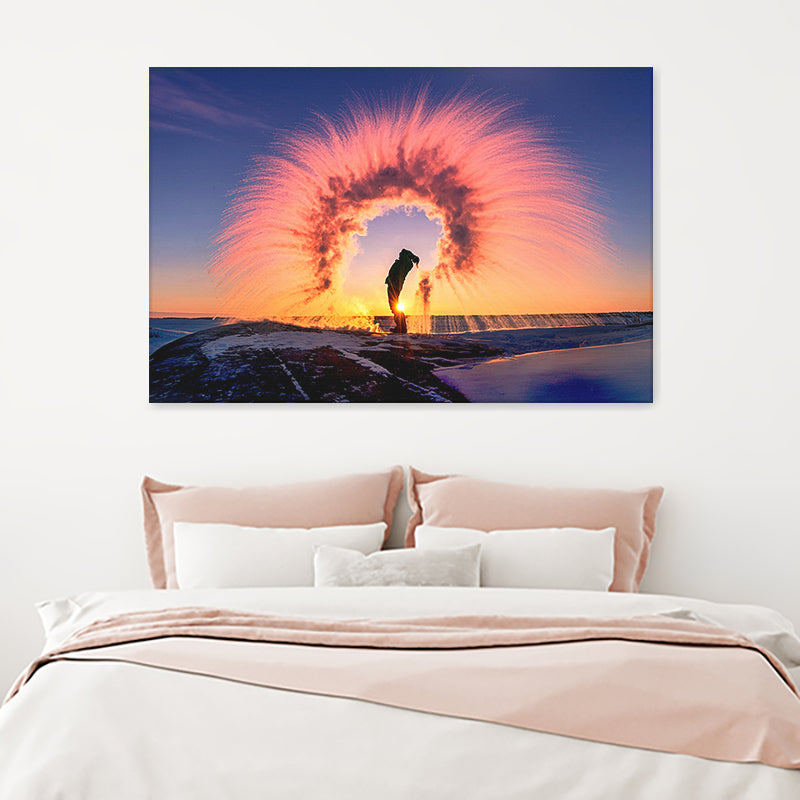 Boiling Water Abstract In The Ice Canvas Wall Art - Canvas Prints, Prints For Sale, Painting Canvas,Canvas On Sale