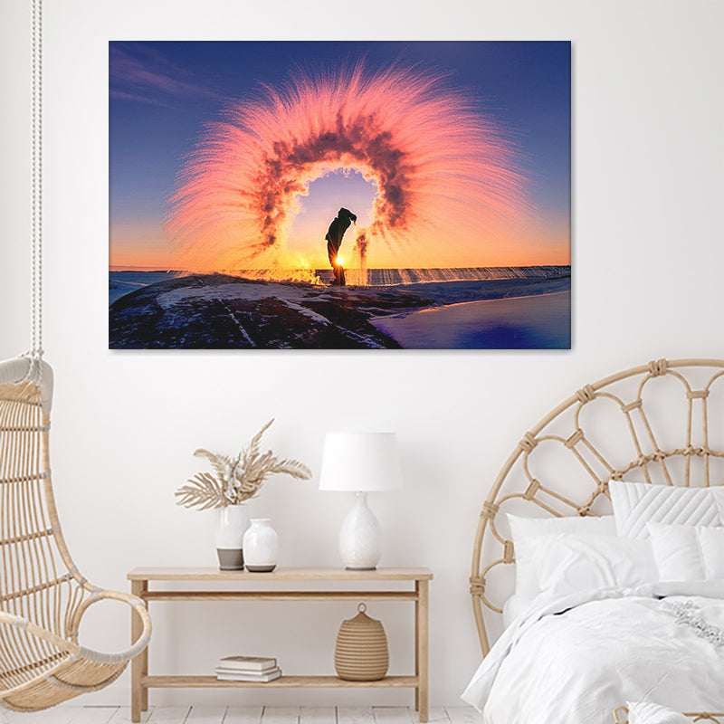 Boiling Water Abstract In The Ice Canvas Wall Art - Canvas Prints, Prints For Sale, Painting Canvas,Canvas On Sale