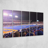 Boise State Broncos Wall Art Alberstsons Stadium Canvas Prints,Multi Panels B,Sport Stadium Art Prints, Fan Gift