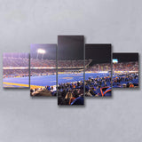 Boise State Broncos Wall Art Alberstsons Stadium Canvas Prints,Multi Panels,Sport Stadium Art Prints, Fan Gift