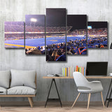 Boise State Broncos Wall Art Alberstsons Stadium Canvas Prints,Multi Panels,Sport Stadium Art Prints, Fan Gift