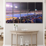 Boise State Broncos Wall Art Alberstsons Stadium Canvas Prints,Multi Panels B,Sport Stadium Art Prints, Fan Gift