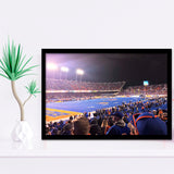 Boise State Broncos Wall Art Alberstsons Stadium Art Prints,Sport Stadium Art Prints, Fan Gift, Wall Decor