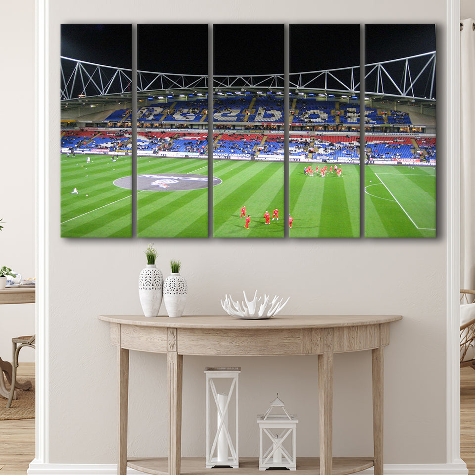 Bolton Wanderers Stadium Canvas Prints Bolton Stadium Wall Art Reebok,Multi Panels B,Sport Stadium Art Prints, Fan Gift