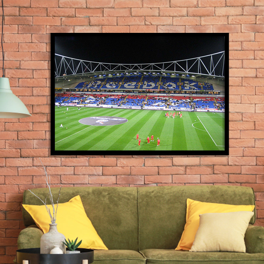 Bolton Wanderers Stadium Art Prints Bolton Stadium Wall Art Reebok,Sport Stadium Art Prints, Fan Gift, Wall Decor