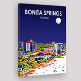 Bonita Springs FL Art V1 ,City Art Print, Large Canvas, Canvas Print Wall Art Home Decor