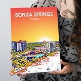 Bonita Springs FL Art ,City Art Print, Large Canvas, Canvas Print Wall Art Home Decor