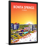 Bonita Springs FL Art, City Art Print, Framed Art Print Wall Art Home Decor, Framed Picture