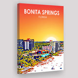 Bonita Springs FL Art ,City Art Print, Large Canvas, Canvas Print Wall Art Home Decor