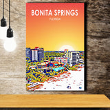Bonita Springs FL Art ,City Art Print, Large Canvas, Canvas Print Wall Art Home Decor