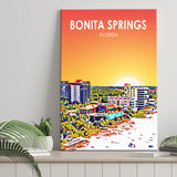 Bonita Springs FL Art ,City Art Print, Large Canvas, Canvas Print Wall Art Home Decor