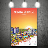 Bonita Springs FL Art ,City Art Print, Large Canvas, Canvas Print Wall Art Home Decor