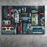 Boombox Canvas Prints Wall Art Decor - Painting Canvas,Home Decor, Ready to Hang