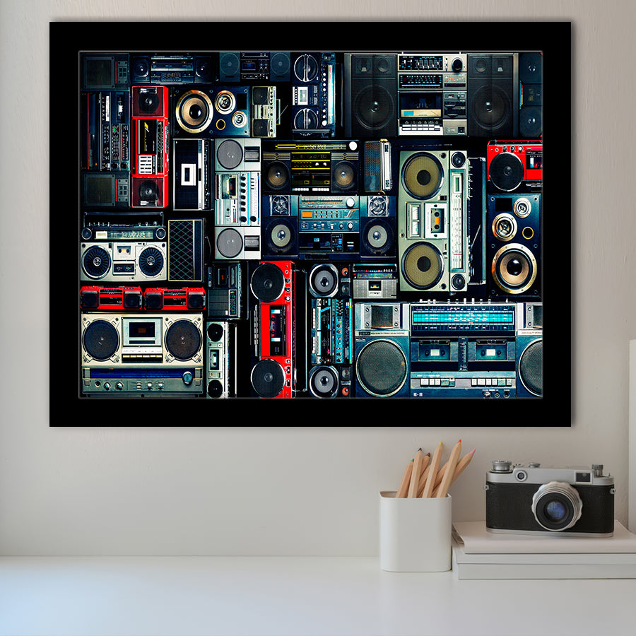 Boombox Framed Art Prints Wall Art Decor, Framed Picture, Home Decor