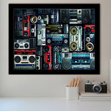 Boombox Framed Art Prints Wall Art Decor, Framed Picture, Home Decor