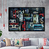 Boombox Framed Art Prints Wall Art Decor, Framed Picture, Home Decor