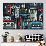 Boombox Canvas Prints Wall Art Decor - Painting Canvas,Home Decor, Ready to Hang